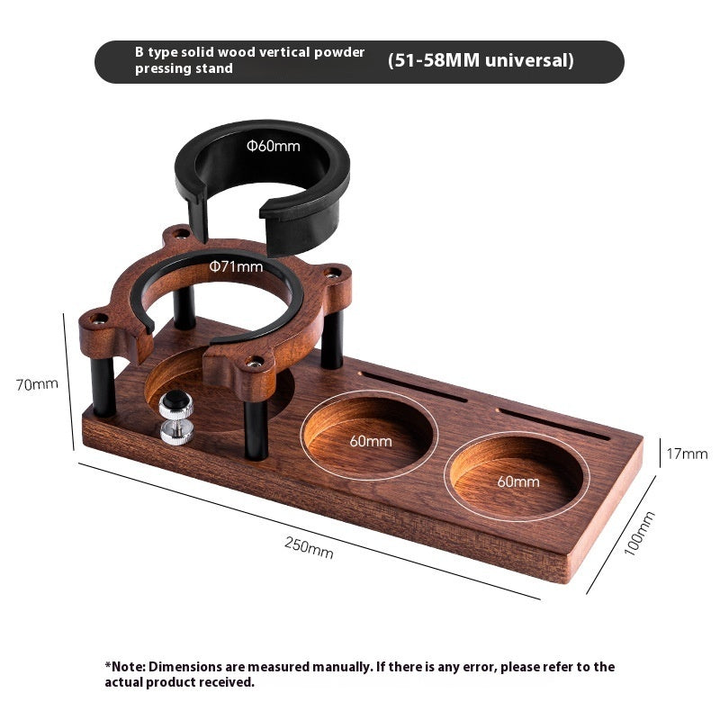 Multifunctional Italian Coffee 51-58mm Solid Wood Press Base