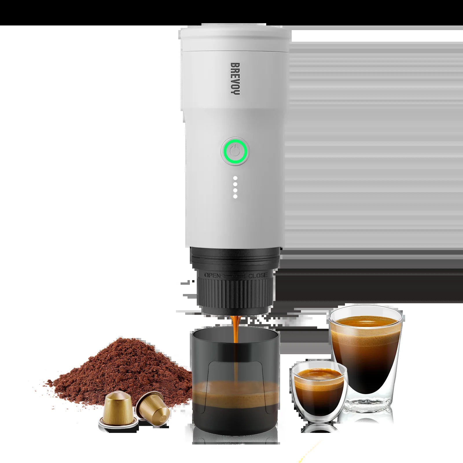Portable Espresso Maker - Lunar White
